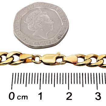 9ct gold (Hollow) 8.8g 18 inch curb Chain